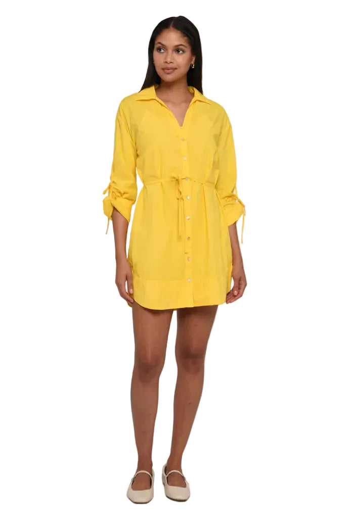 Shannon Mini Dress (Vibrant Yellow)