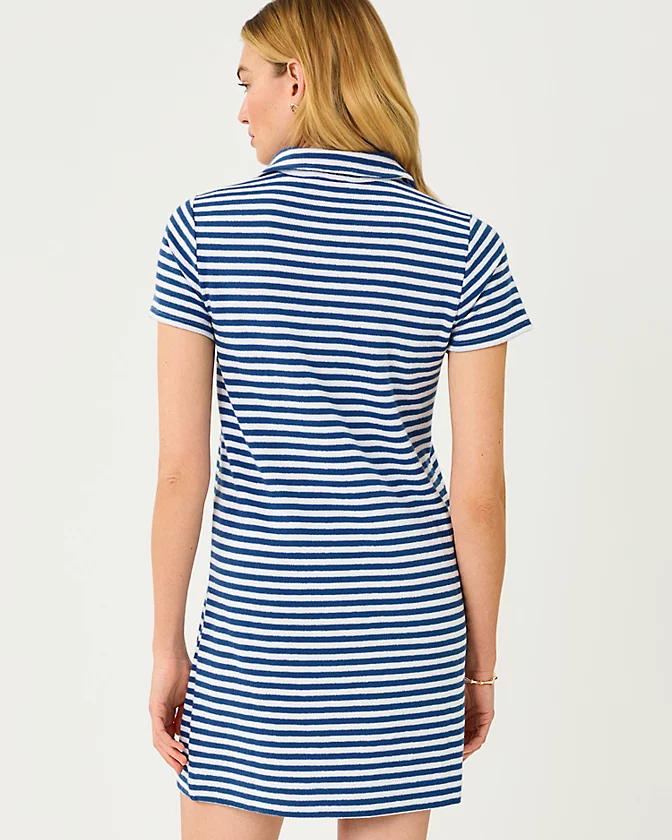 Dune Dress (Starlight Navy St. Tropez Stripe)