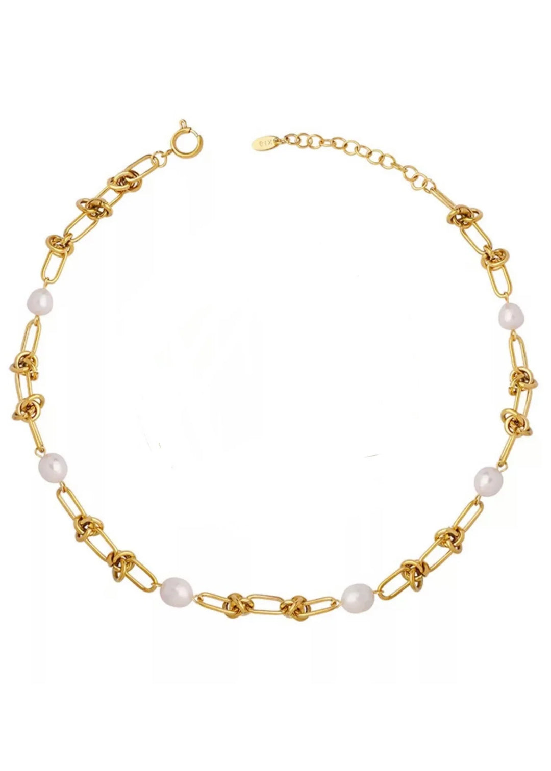 Pearl Rope Knot Necklace