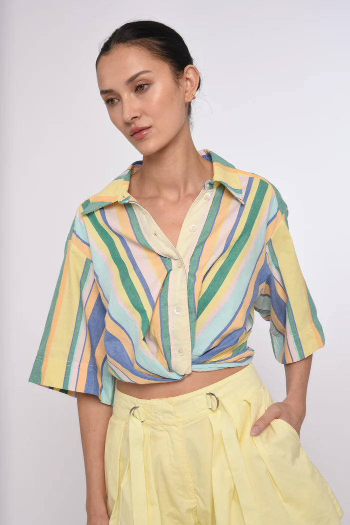 Ankita Top (Bianca Yarn Dye Stripe)