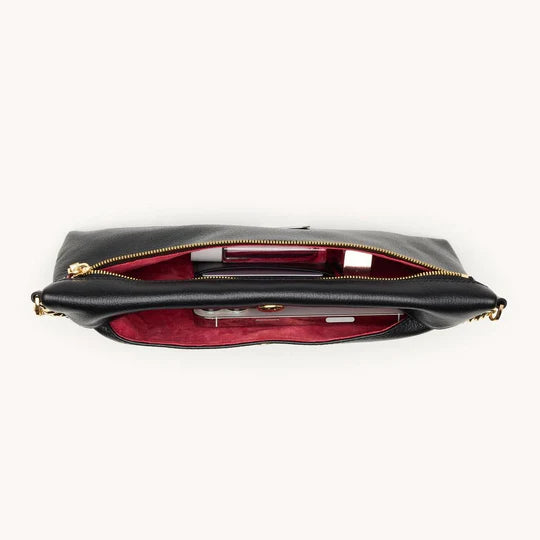 Invitation Clutch (Black/Brushed Gold)