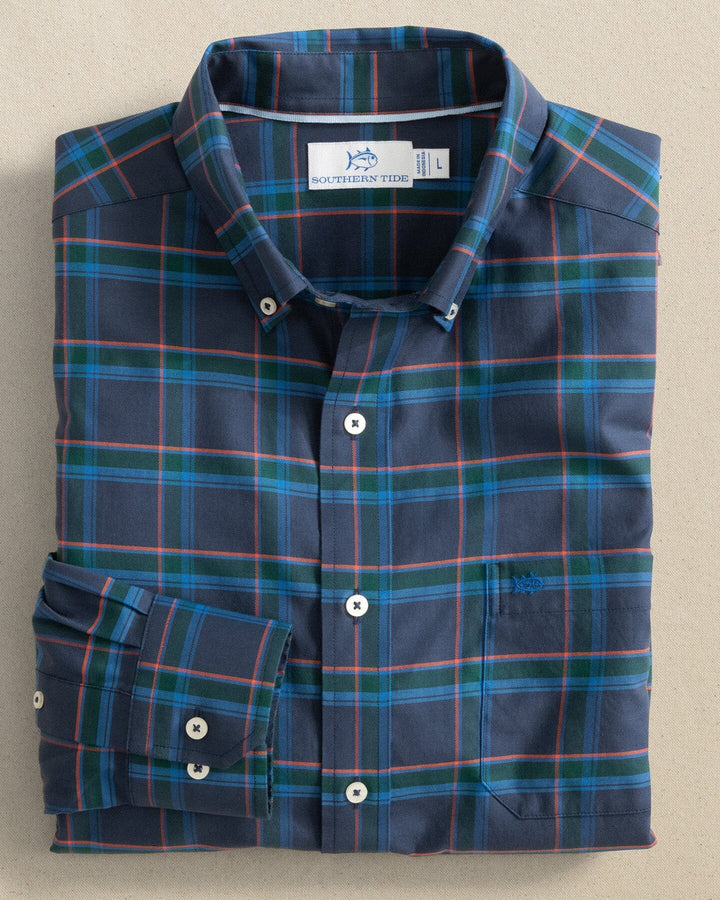 Jekyll Plaid Sportshirt (Dress Blue)