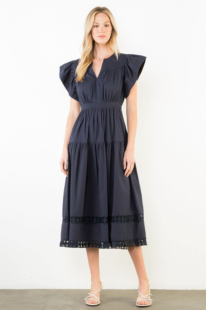 Sinched Dress (Navy)