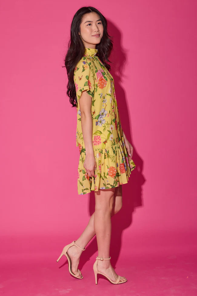 Willa Dress (Yellow Parterre)