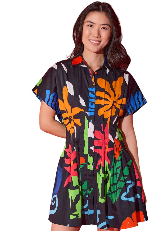 Millie Dress (Black Majorelle)