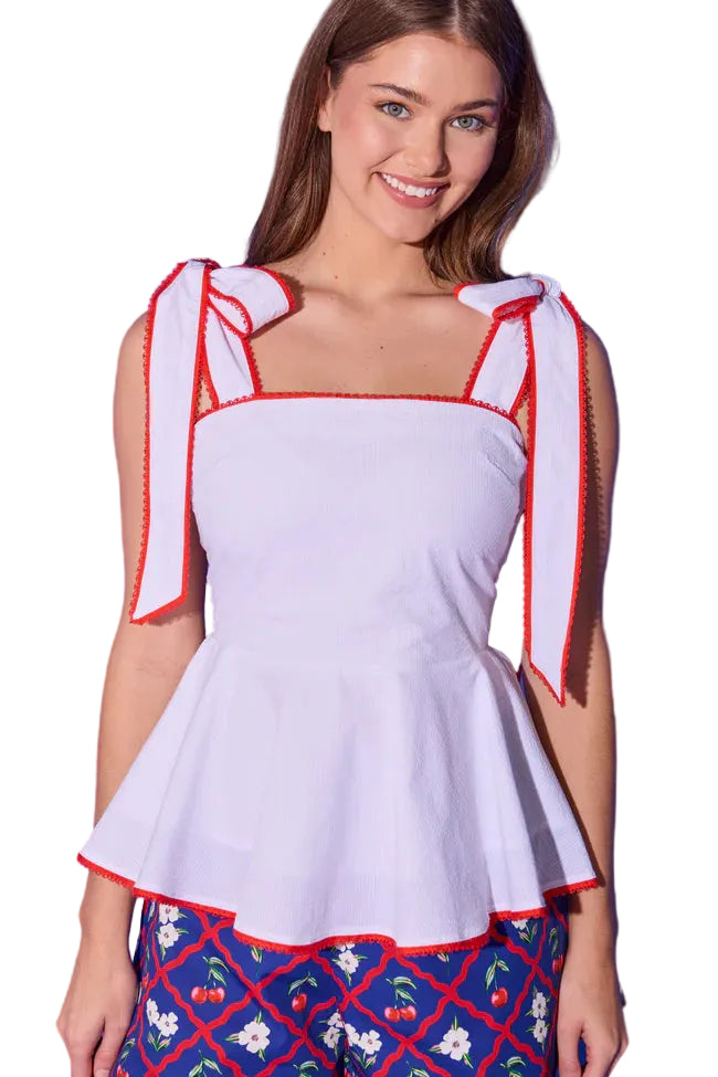 Valerie Top (Bright White)
