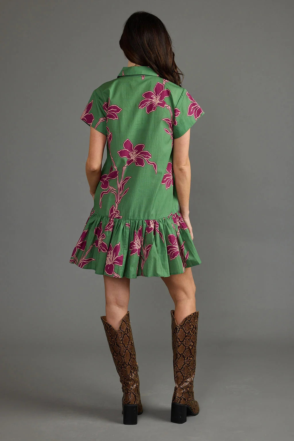 Jenny Dress (Verde Orchid)