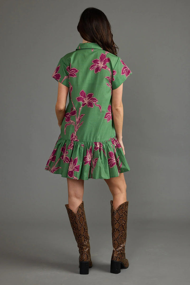 Jenny Dress (Verde Orchid)