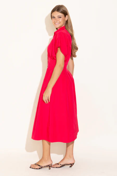 Becca Dress (Poppy Pink)