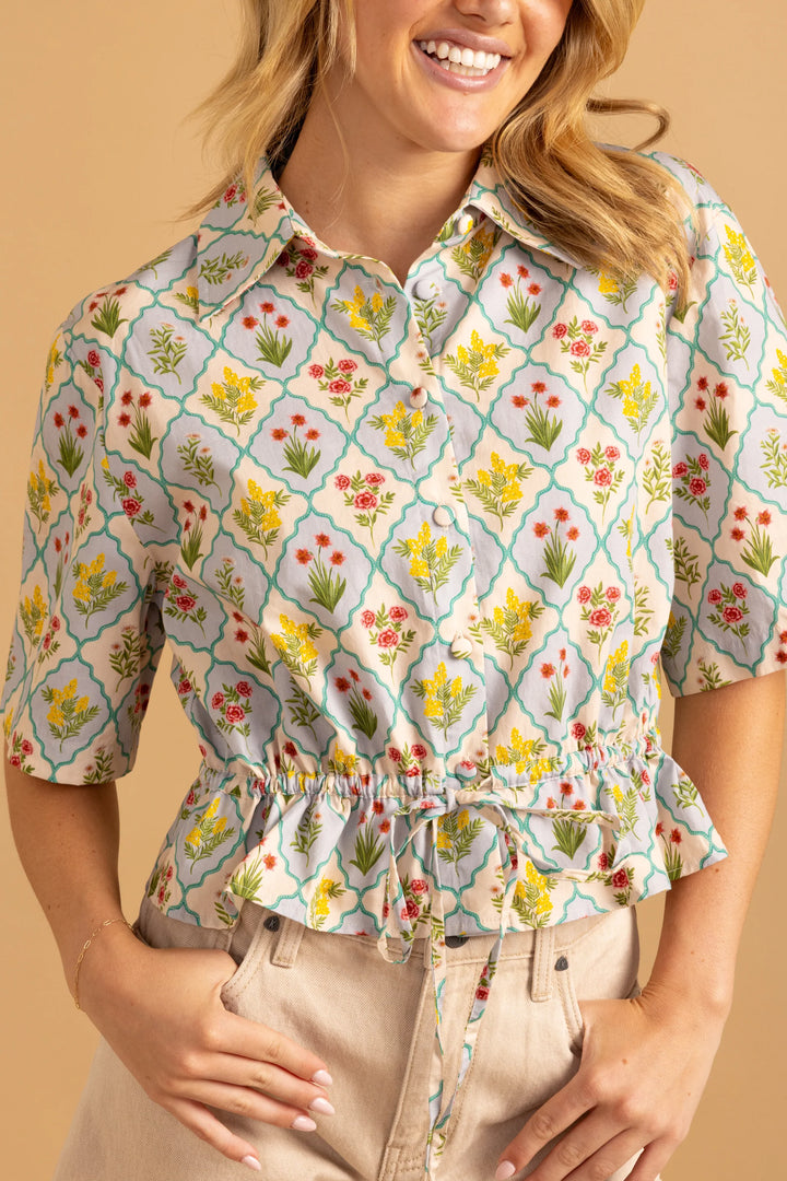 Anya Top (Blue Blossom)