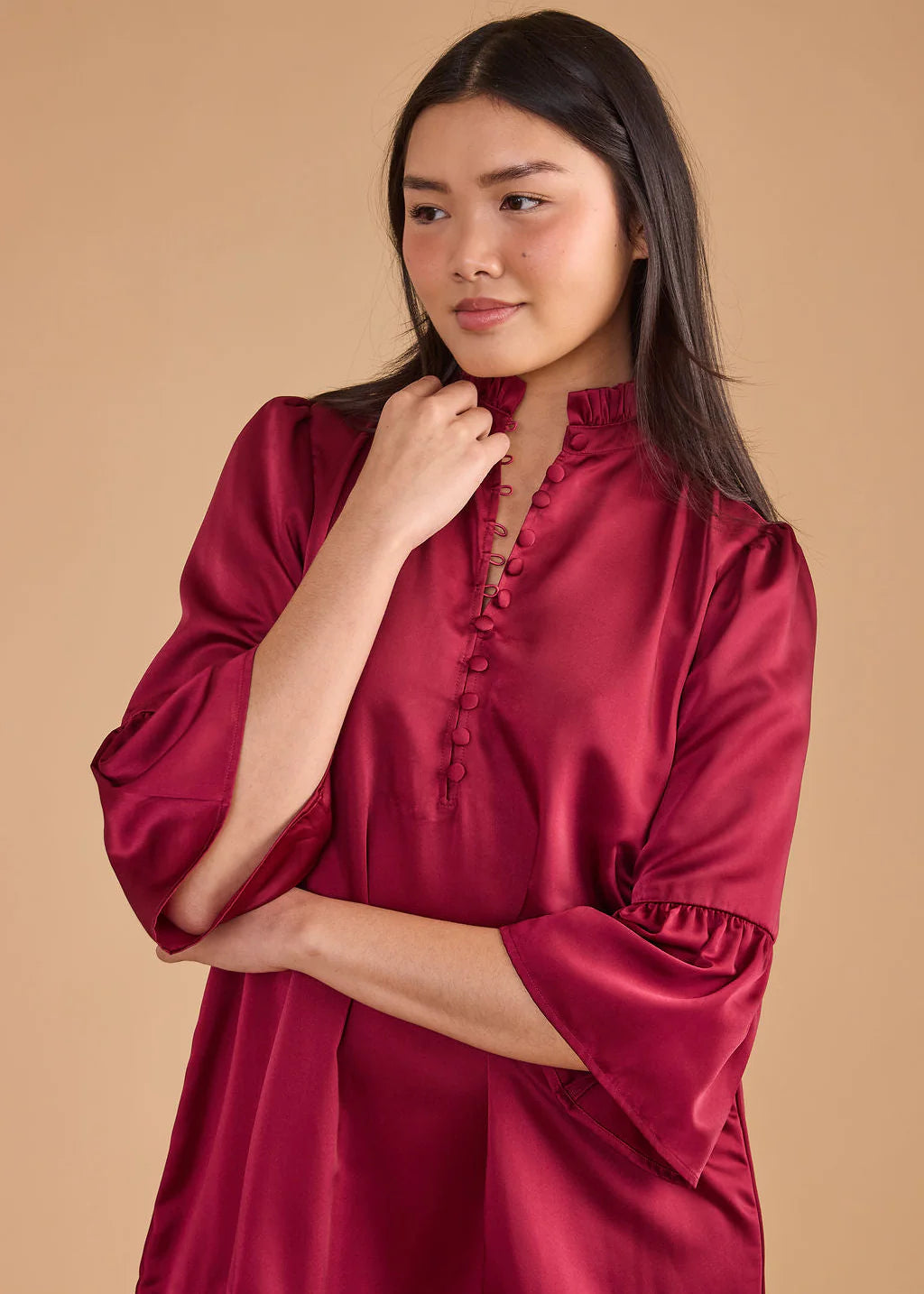 Chelsea Dress (Beet Red)