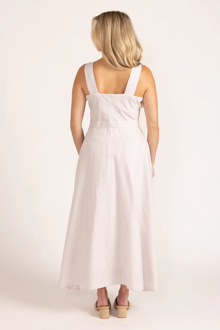 Florence Dress (Sand Ticking)