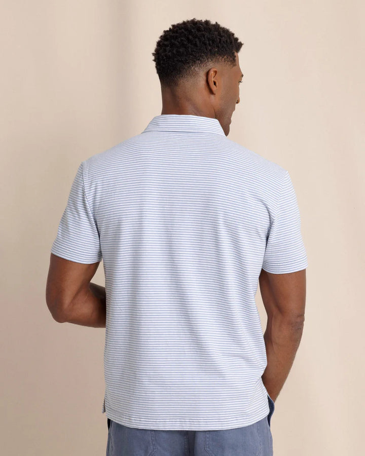 Linen Cotton Sandwave Polo (Tsunami Grey)