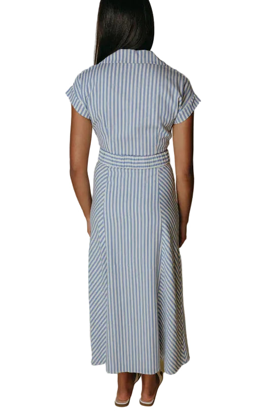 Aly Dress (Blue Stripe)