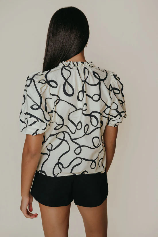 Alix Blouse (Scribble)