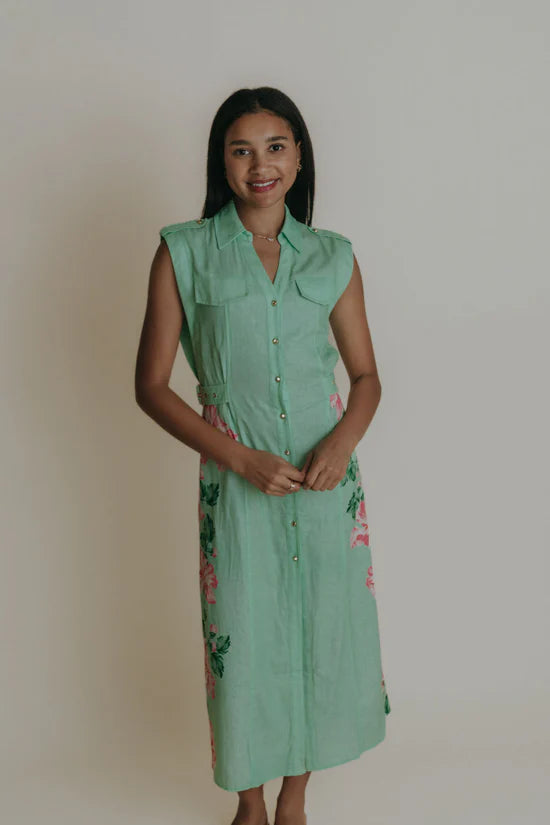 Hillary Dress (Pink Hibiscus)
