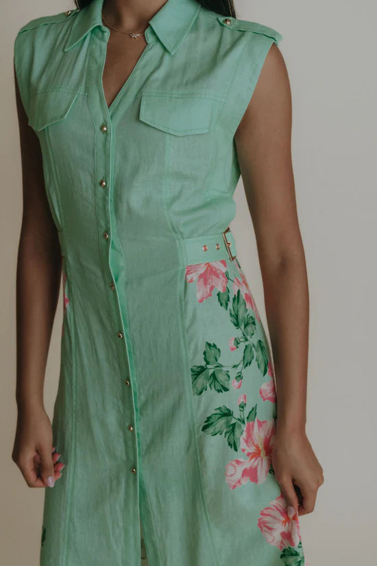 Hillary Dress (Pink Hibiscus)