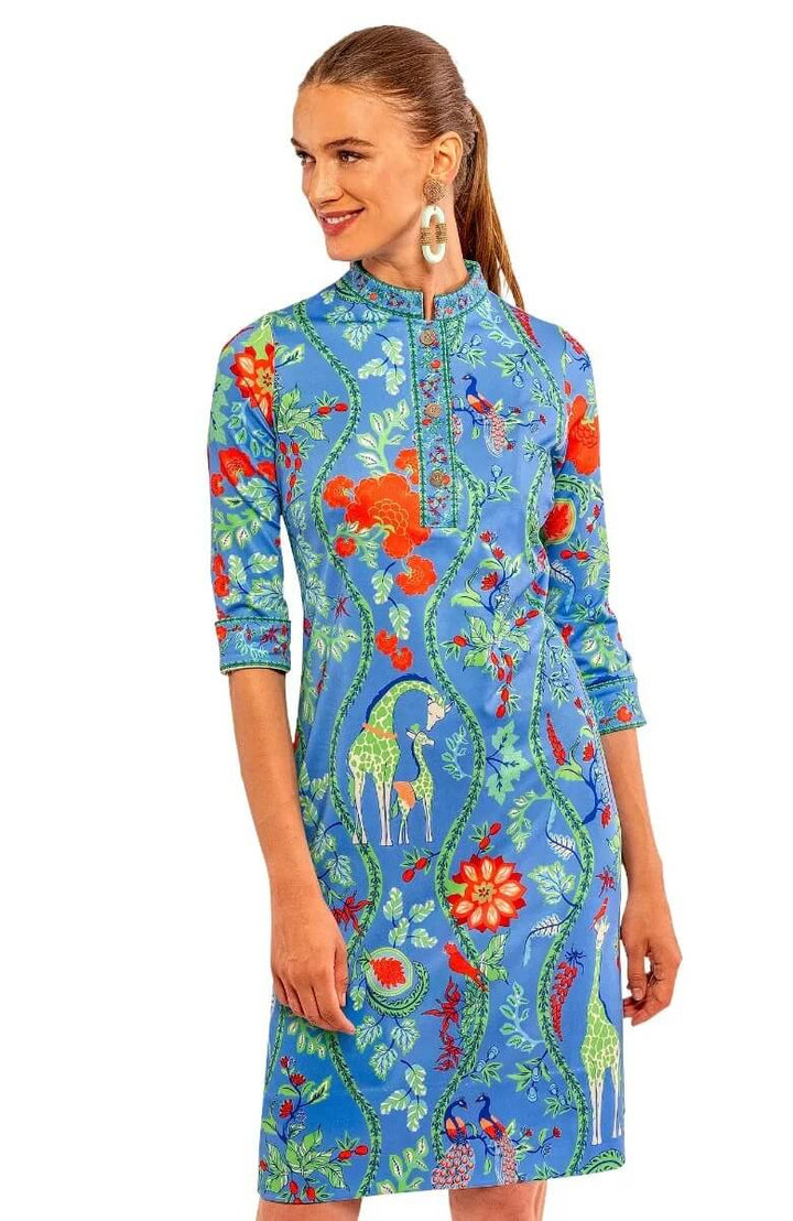 Jersey Mandarin Dress (Brights)