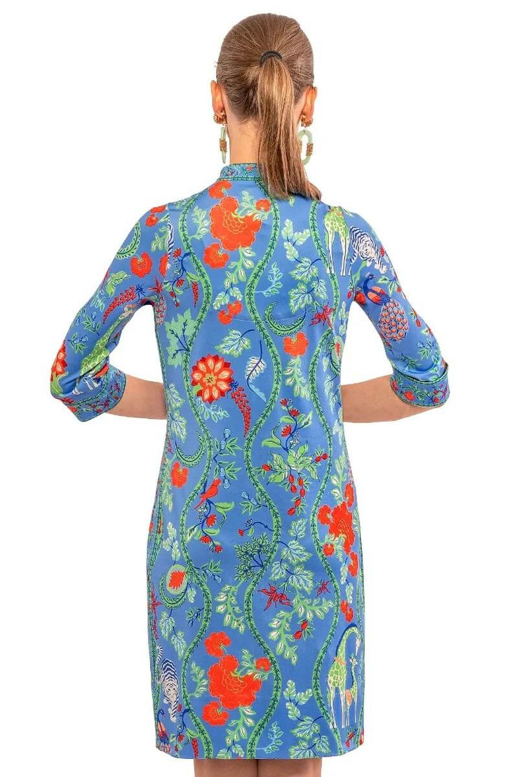 Jersey Mandarin Dress (Brights)