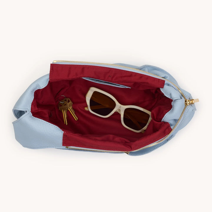 Tom Zip Medium (Hazy Blue/Gold)