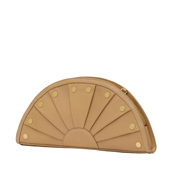 Shelley Clutch (Toasty Sand/Brushed Gold)