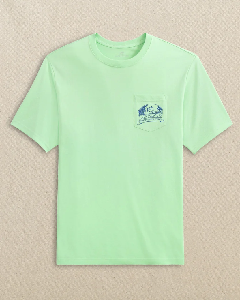 Palm Hammock Time Tee (Green Ash)