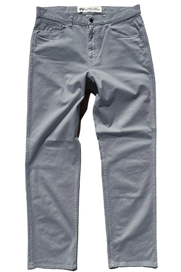 5 Pocket Stretch Twill Pant (Pebble)