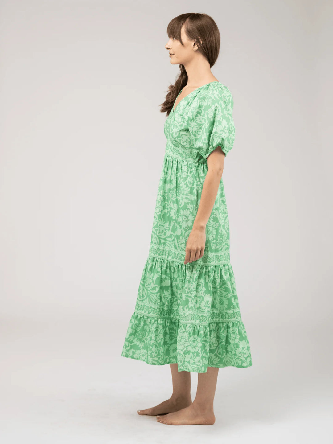 Poppy Dress (Flore Green)