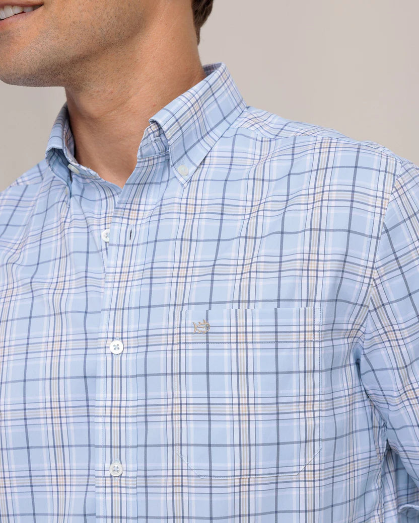 Charlesfort Plaid Sportshirt (Cerulean)