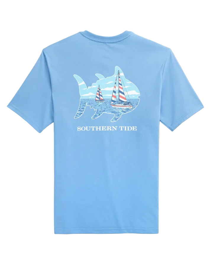 Sailboat SkipJack Fill T-Shirt (Ocean Channel)