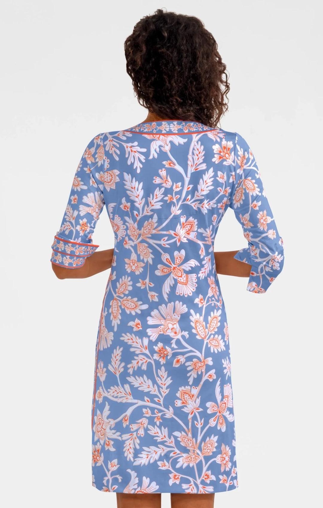 Split Neck Dress (Peri)