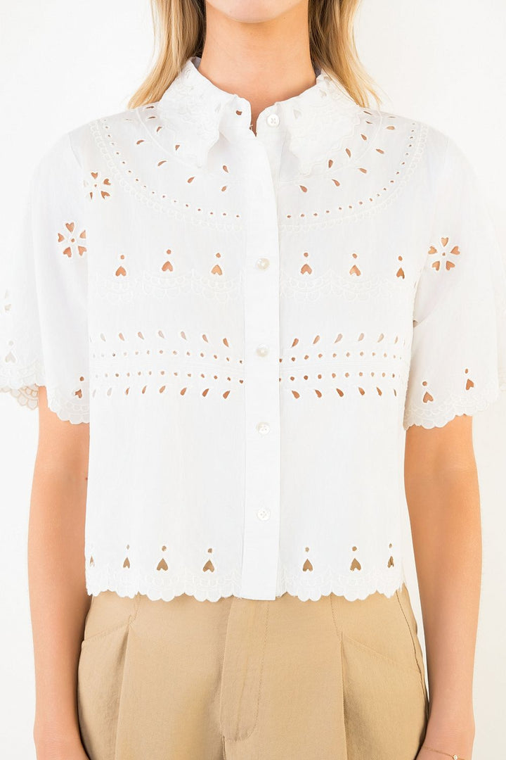 Detailed Top  (White)