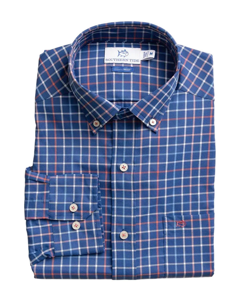 Tradewind Tattersall Coastal Breeze Sportshirt (Persian Green)