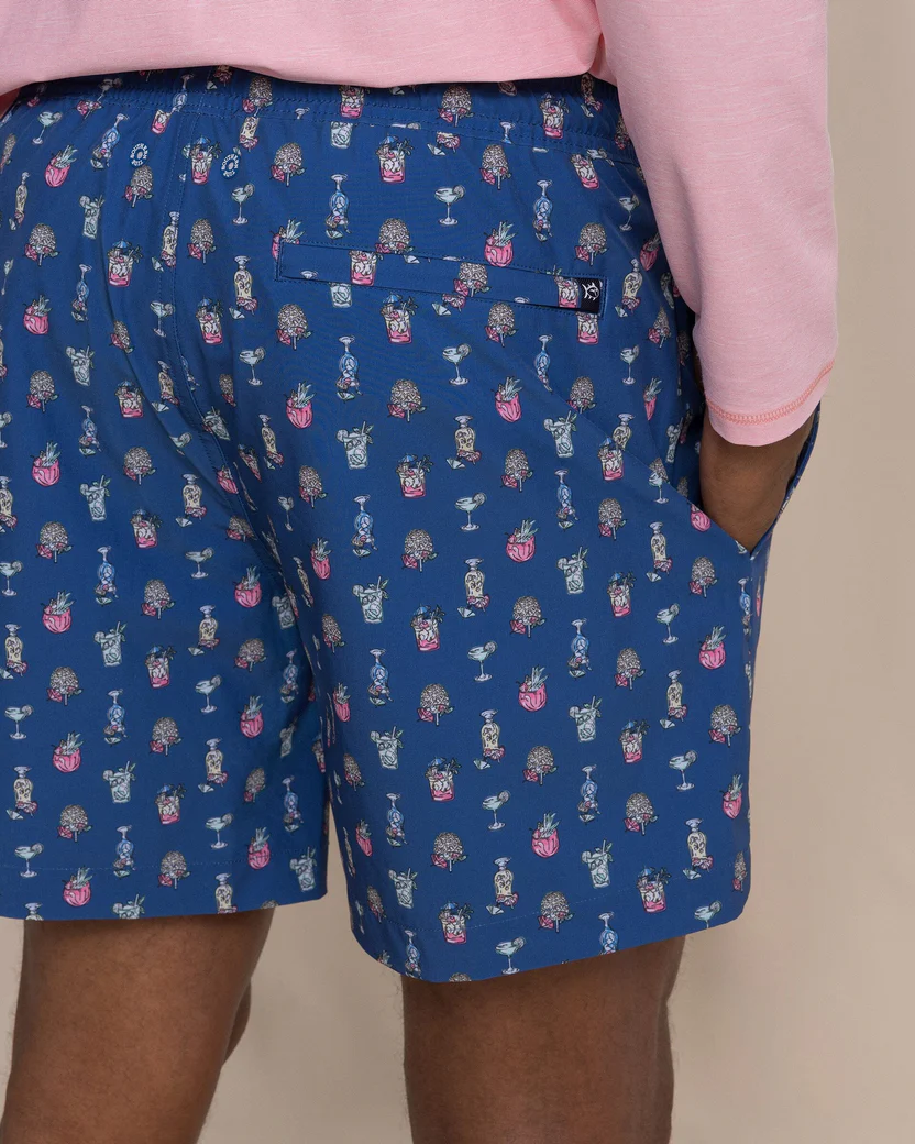 Tropical Tango Swim Trunk (Nautical Blue)