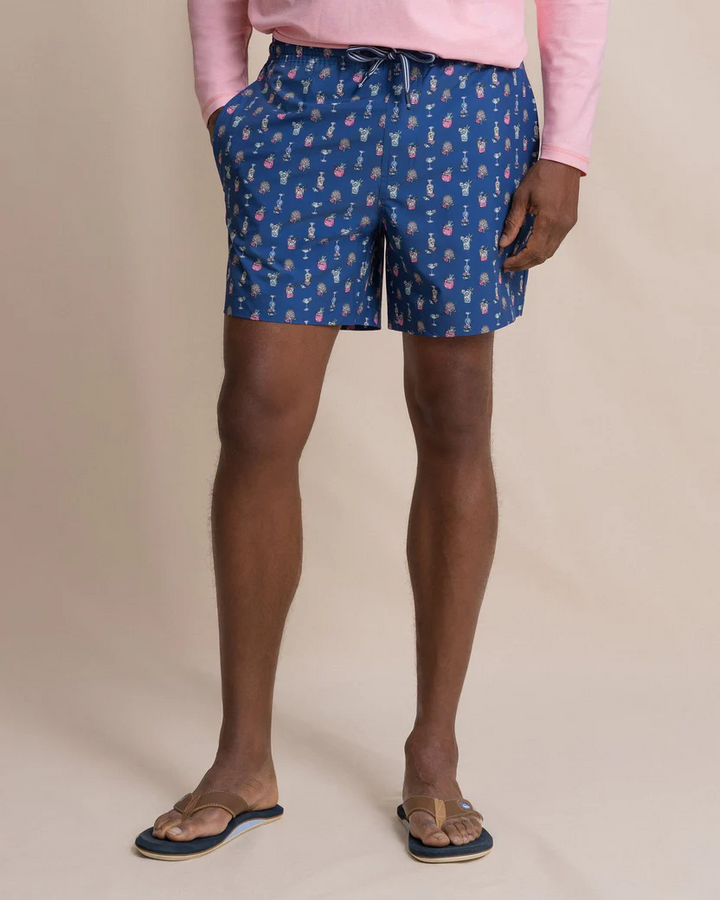Tropical Tango Swim Trunk (Nautical Blue)