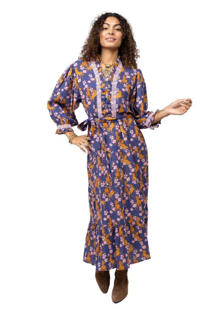 Horse Print Shift Dress (Lavender)