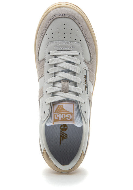 Hawk Sneakers (White/White/Gold)